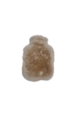 Hot Water Bottle Cover Fluffy Sheepskin