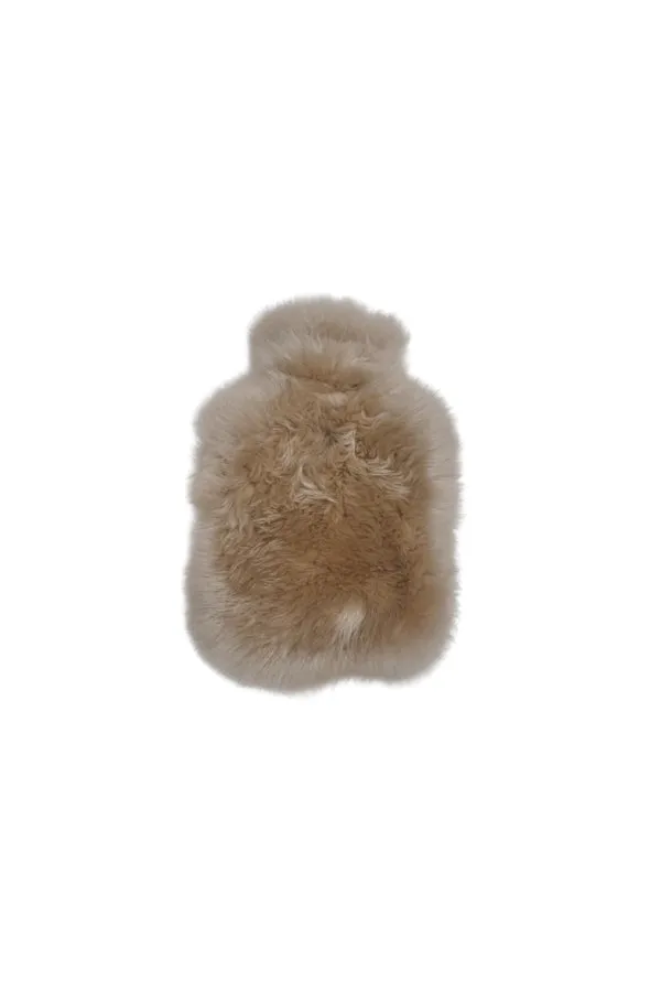 Hot Water Bottle Cover Fluffy Sheepskin