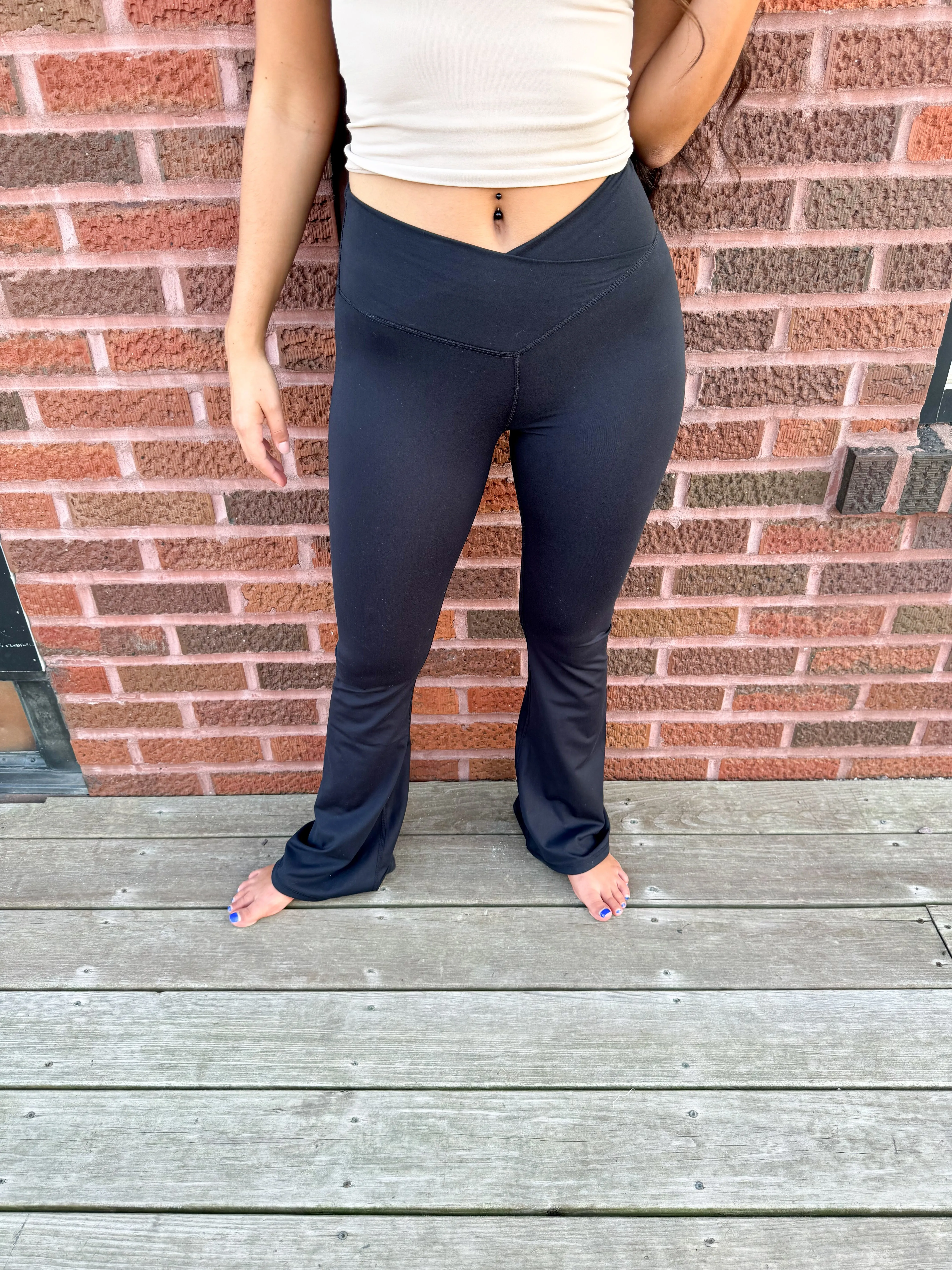 Indy- Crossover Waist Yoga Leggings