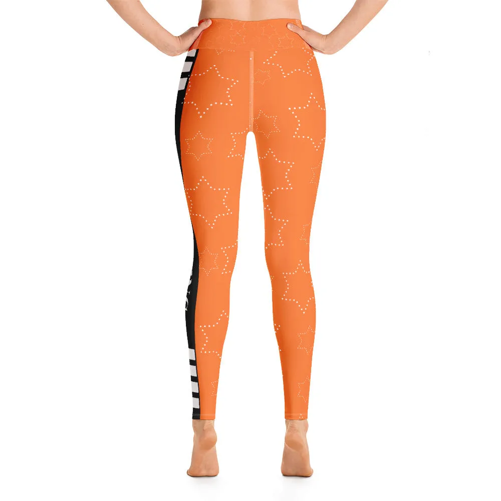 JESUS IS KING Orange Leggings