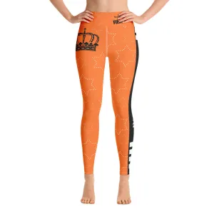 JESUS IS KING Orange Leggings