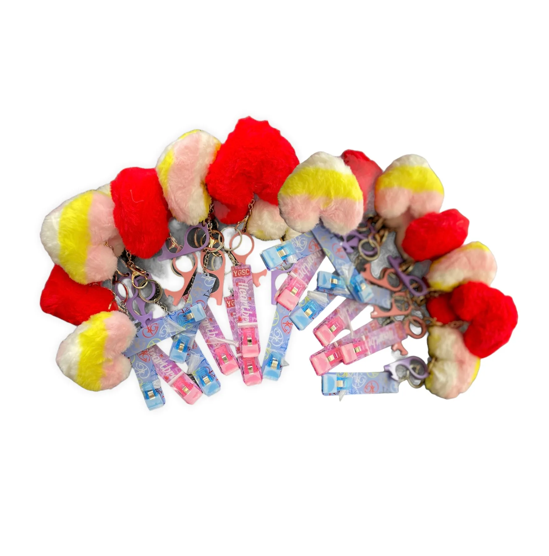 Ladies card grabber for ATM machine with heart puff