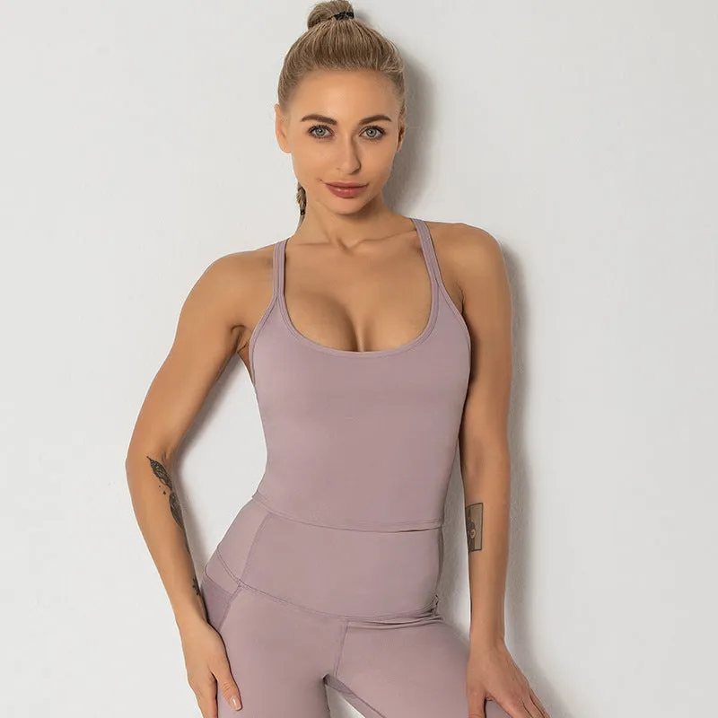 Large Size Shockproof Gathering Fitness Shockproof Sports Bra trendy
