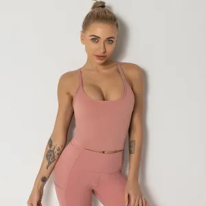 Large Size Shockproof Gathering Fitness Shockproof Sports Bra trendy