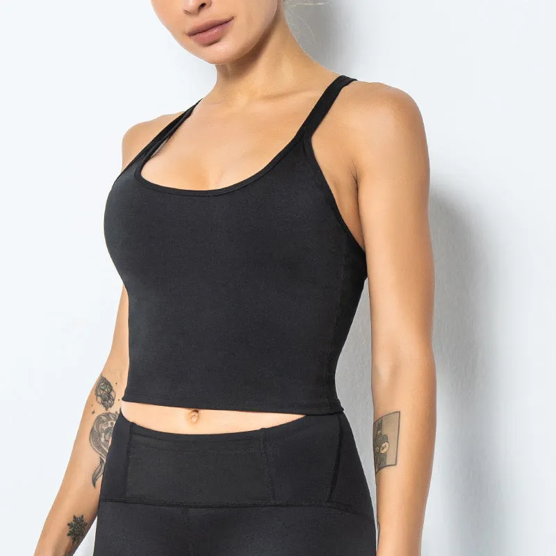 Large Size Shockproof Gathering Fitness Shockproof Sports Bra trendy