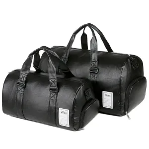 Leather Fitness Bag Travel