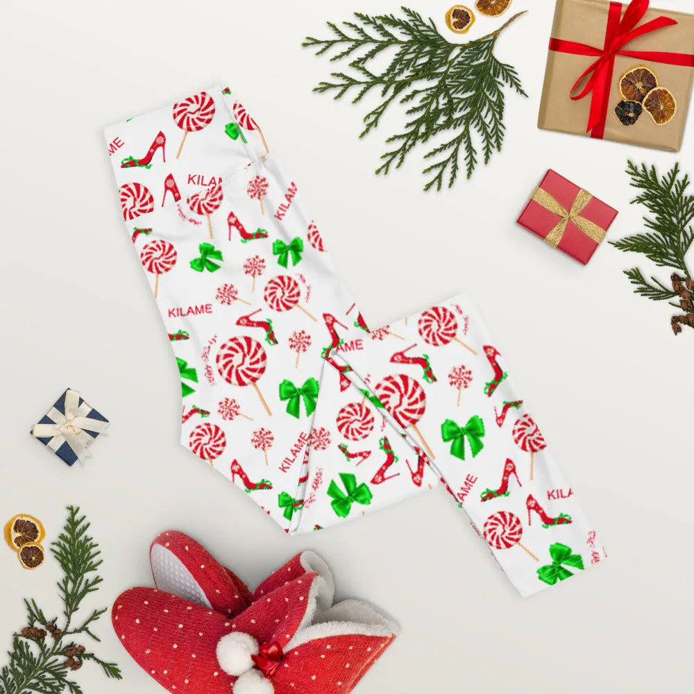 Leggings Peppermint 'Happy Holidays'