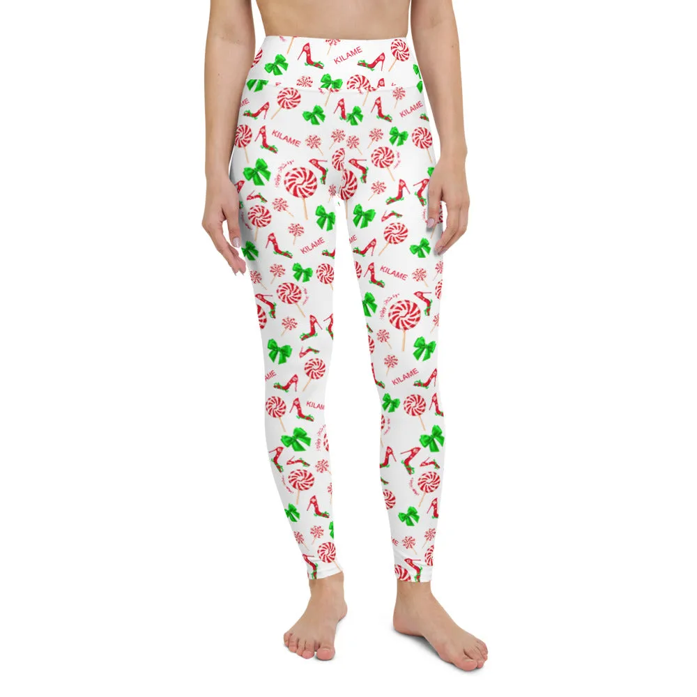 Leggings Peppermint 'Happy Holidays'