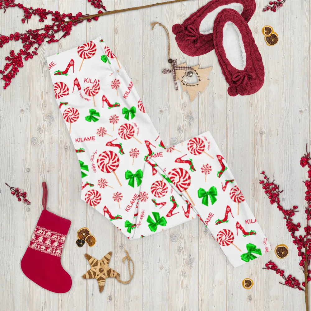 Leggings Peppermint 'Happy Holidays'
