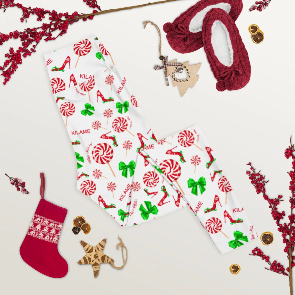 Leggings Peppermint 'Happy Holidays'