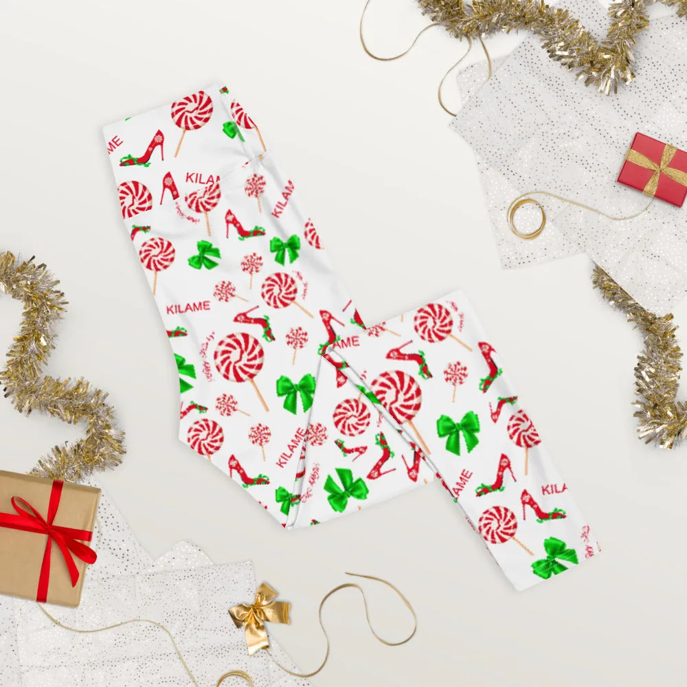 Leggings Peppermint 'Happy Holidays'