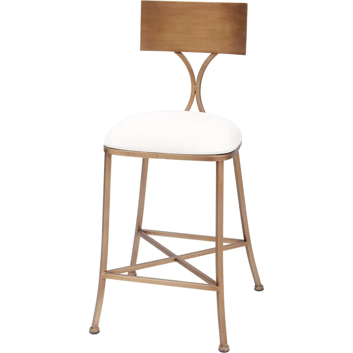 Leighton Counter Stool-Champagne Gold (Set of 2)