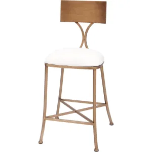 Leighton Counter Stool-Champagne Gold (Set of 2)