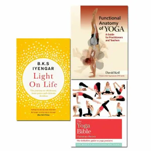 Light on Life, Functional Anatomy of Yoga, Classic Yoga Bible 3 Books Set