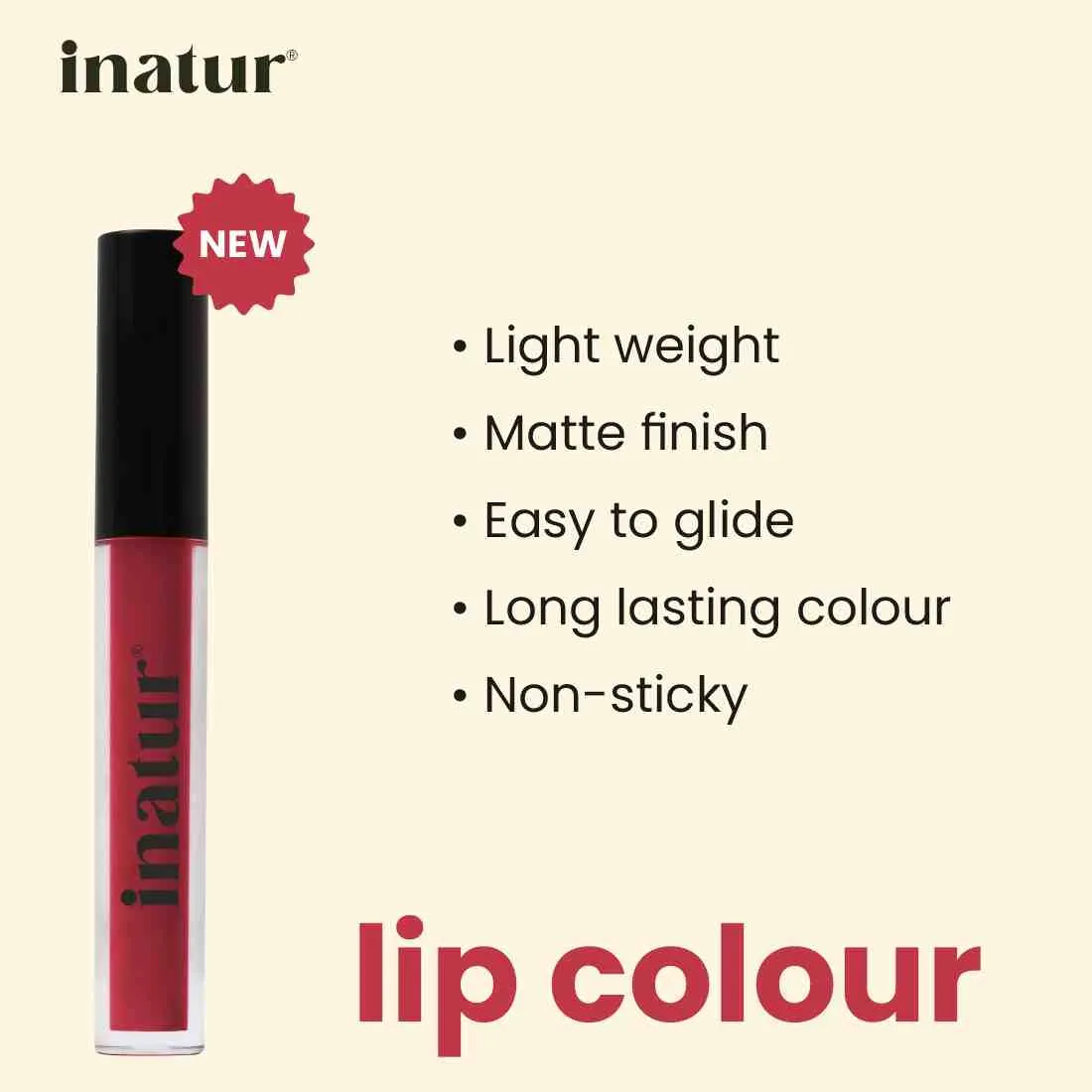Lip Colour - Long-Lasting, Light-Weight & Compact