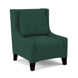 Lucy 26" W Slipper Chair Edgecombe Furniture Body Fabric: Antic Jade