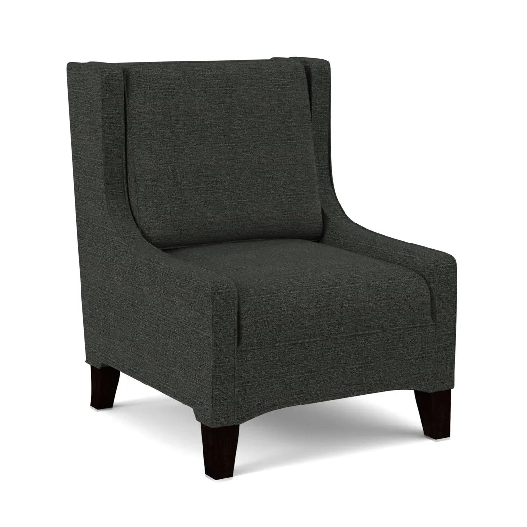 Lucy 26" W Slipper Chair Edgecombe Furniture Body Fabric: Antic Pepper