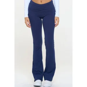LUCY - HIGH RISE FLARE LEGGINGS YOGA PANTS (Black & Grey)