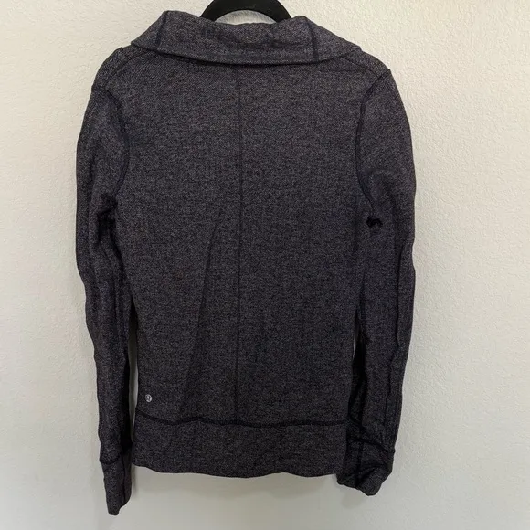 Lululemon Daily Yoga Jacket Black Swan / Herringbone Black Swan Size 8