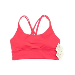 Lululemon Energy Longline Bra Color LIPG  Lip Gloss Pink Size 6 New w/tag