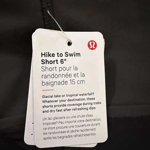 Lululemon Hike To Swim Short 6&quot;