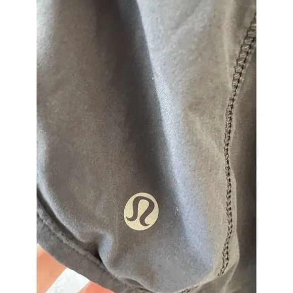 Lululemon Womens Speed Up Run Low Running Shorts Size 6 Gray Lined Low Rise