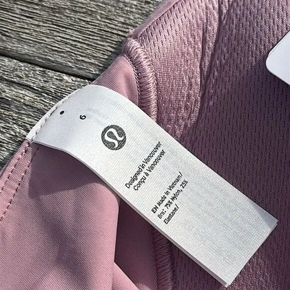 Lululemon Like a Cloud Longline Bra size 6 D/DD Cup Rose Blush NWT