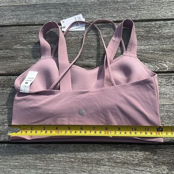 Lululemon Like a Cloud Longline Bra size 6 D/DD Cup Rose Blush NWT