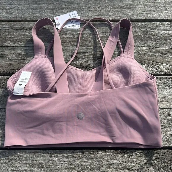 Lululemon Like a Cloud Longline Bra size 6 D/DD Cup Rose Blush NWT