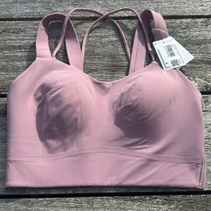 Lululemon Like a Cloud Longline Bra size 6 D/DD Cup Rose Blush NWT