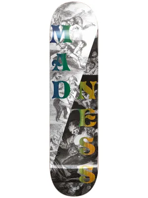 Madness Split Overlap R7 Deck - 8.0 - Black/White