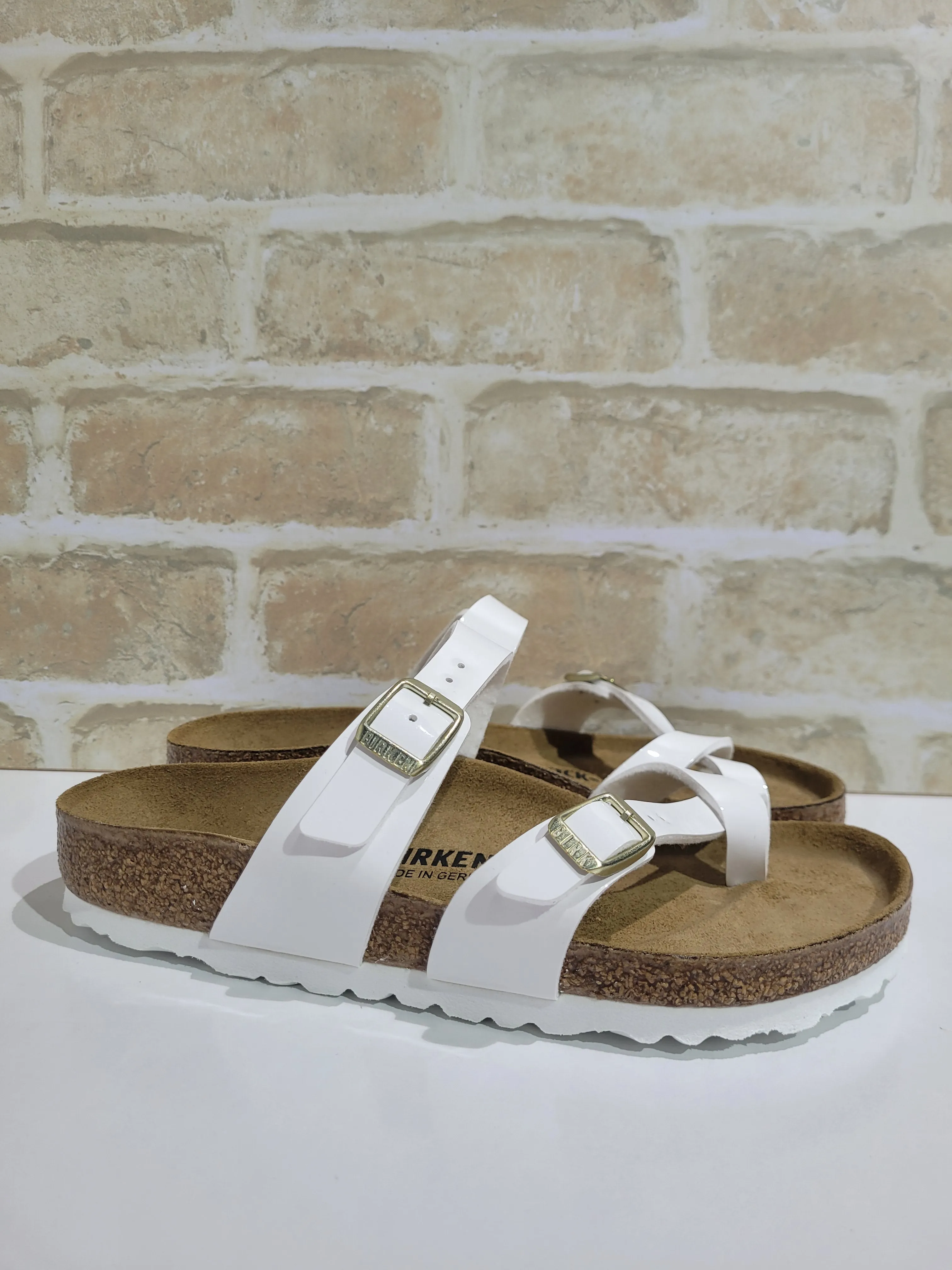 Mayari White Patent by Birkenstock