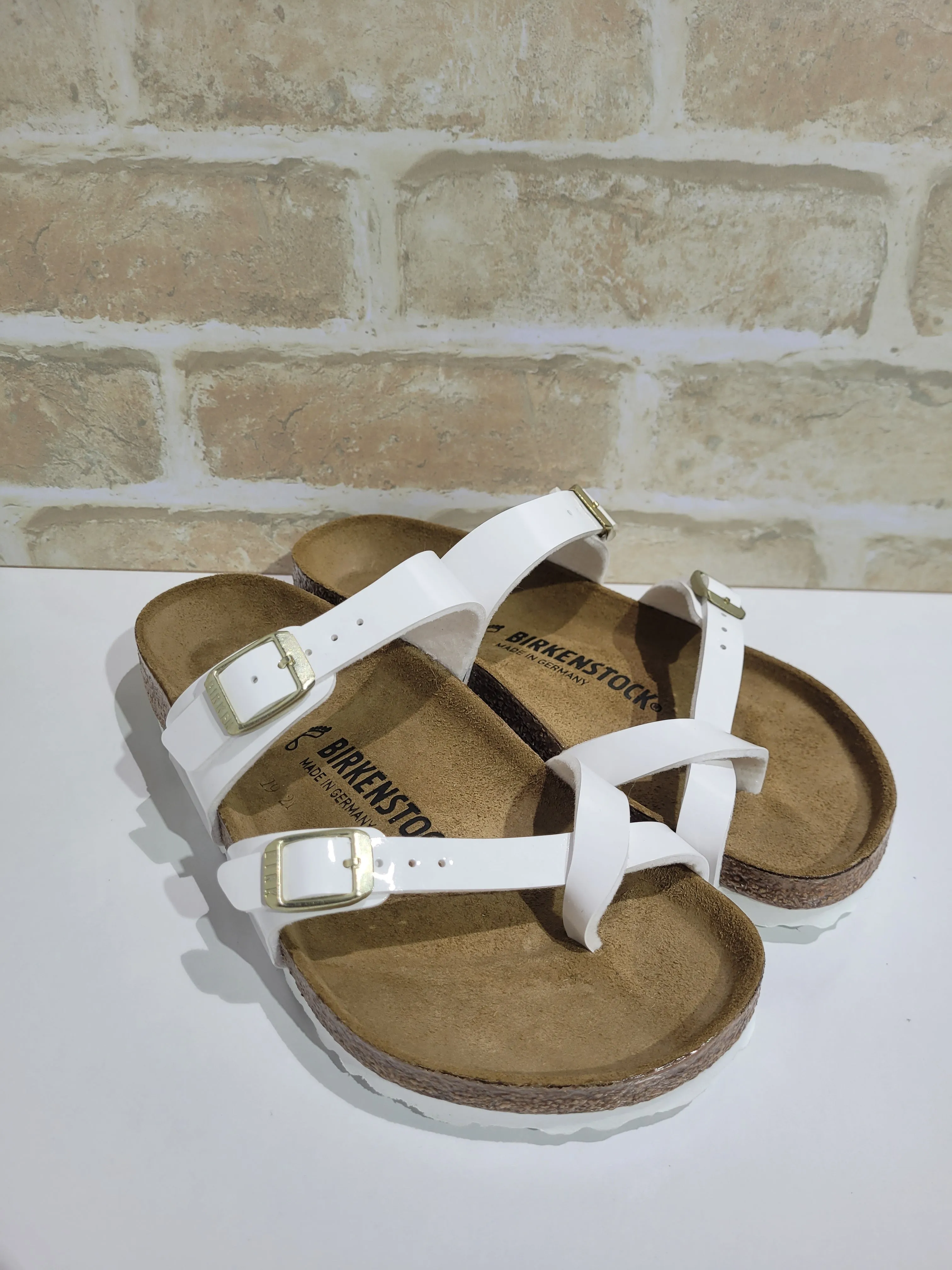 Mayari White Patent by Birkenstock