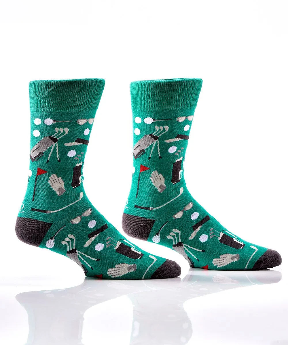 Men's Crew Sock, Golf