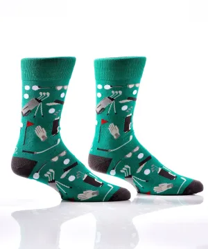 Men's Crew Sock, Golf