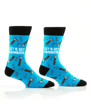 Men's Crew Sock, Let's Get Hammered