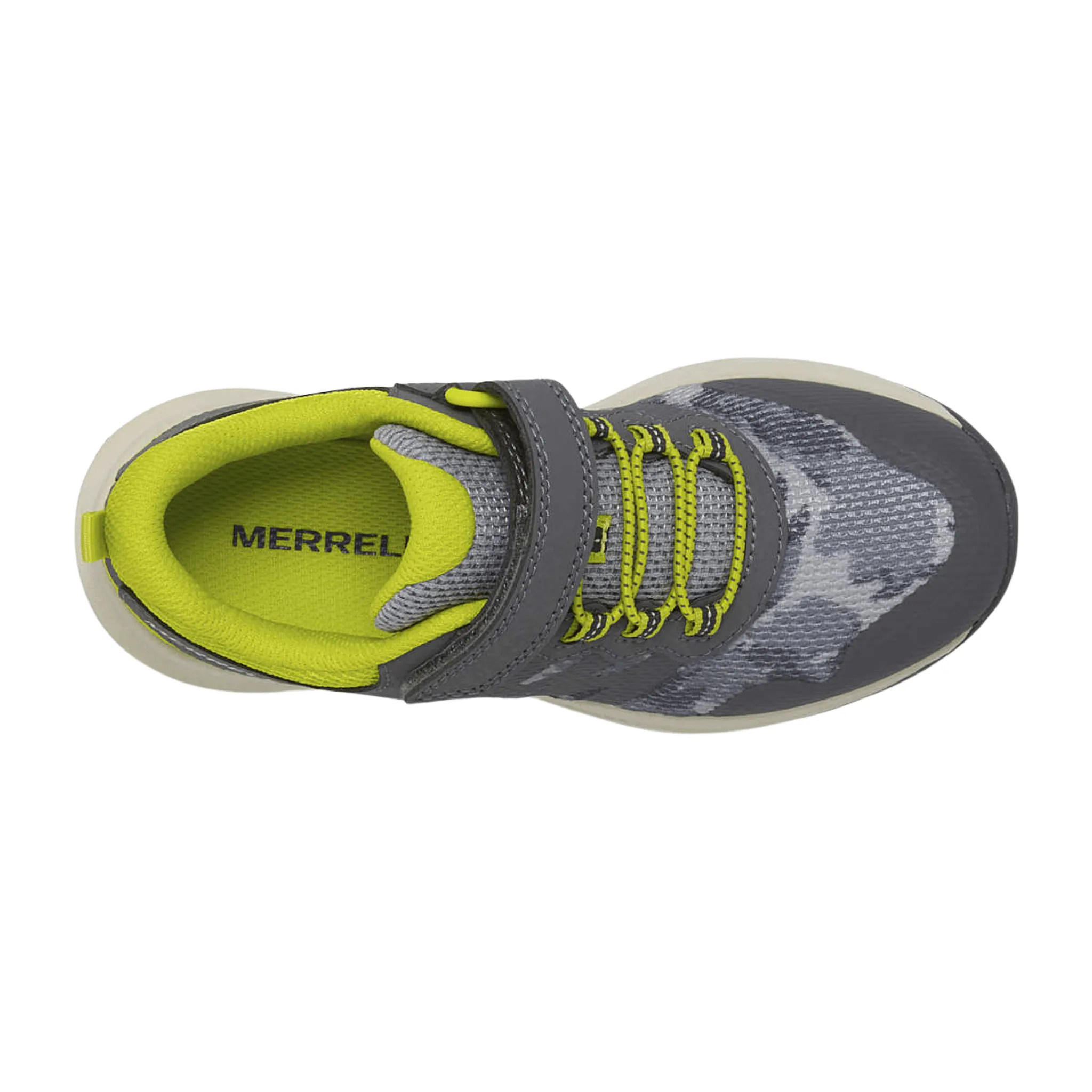 Merrell Kids' Nova 3 Shoes - Grey Camo/ Lime