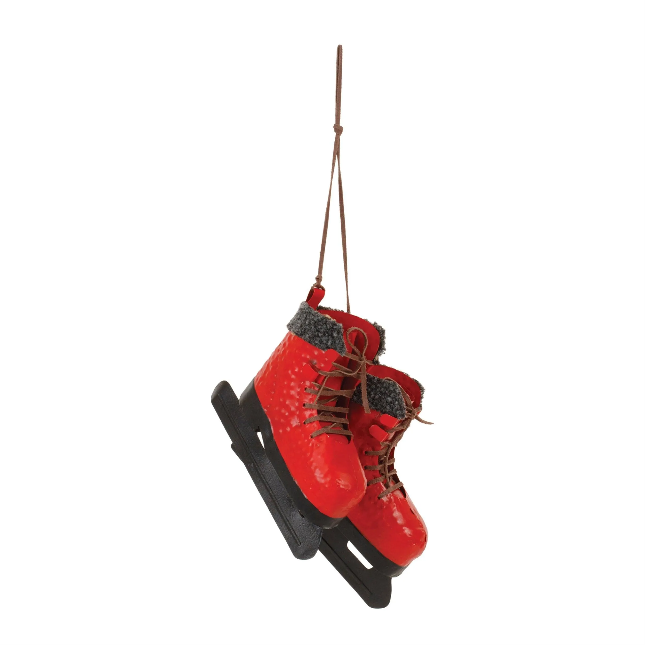 Metal Ice Skate Decor 14"H
