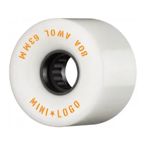 Mini Logo A.W.O.L Skateboard Wheels White 80a 63mm