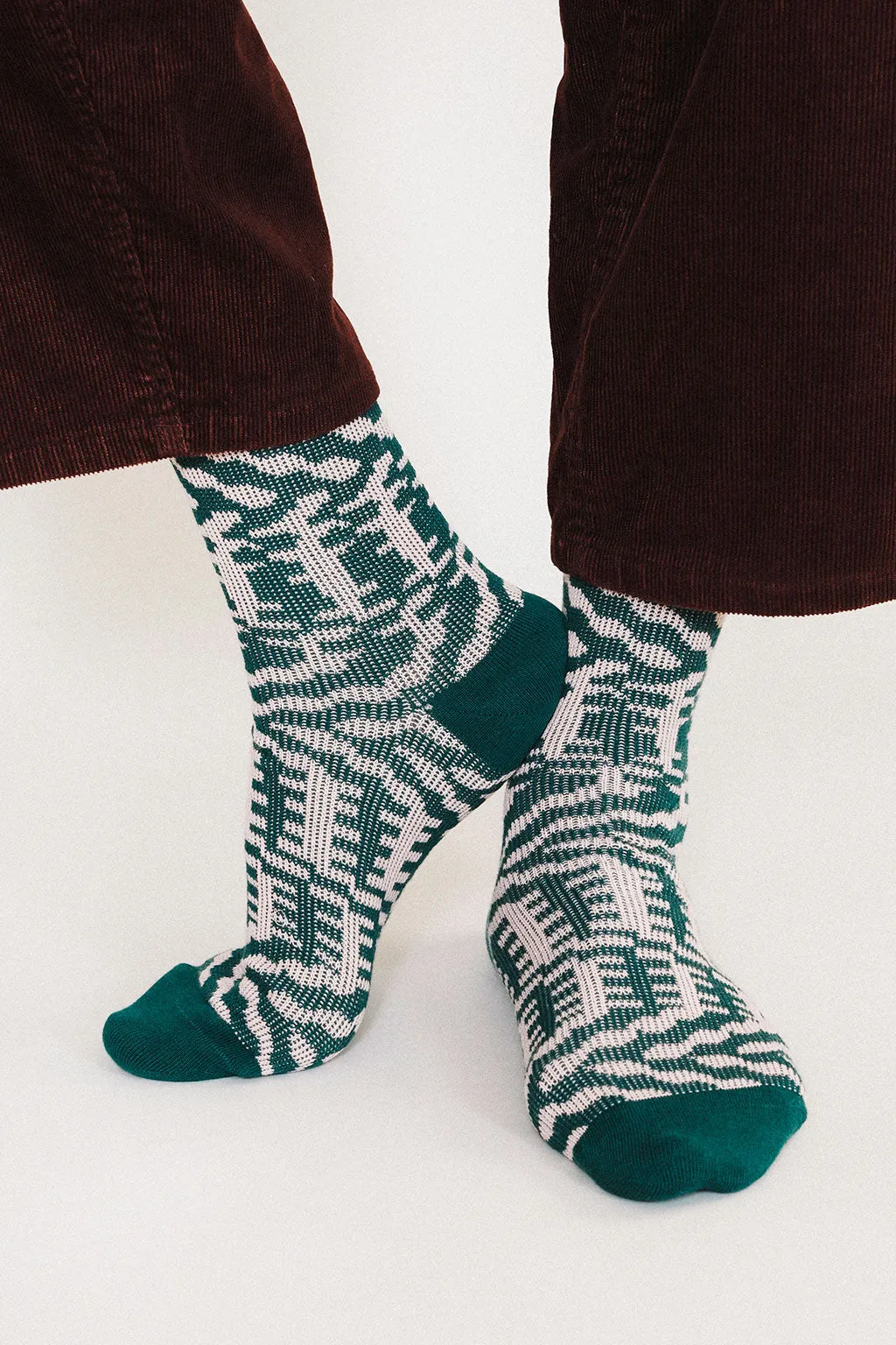 Mixer Knit Dress Crew Sock