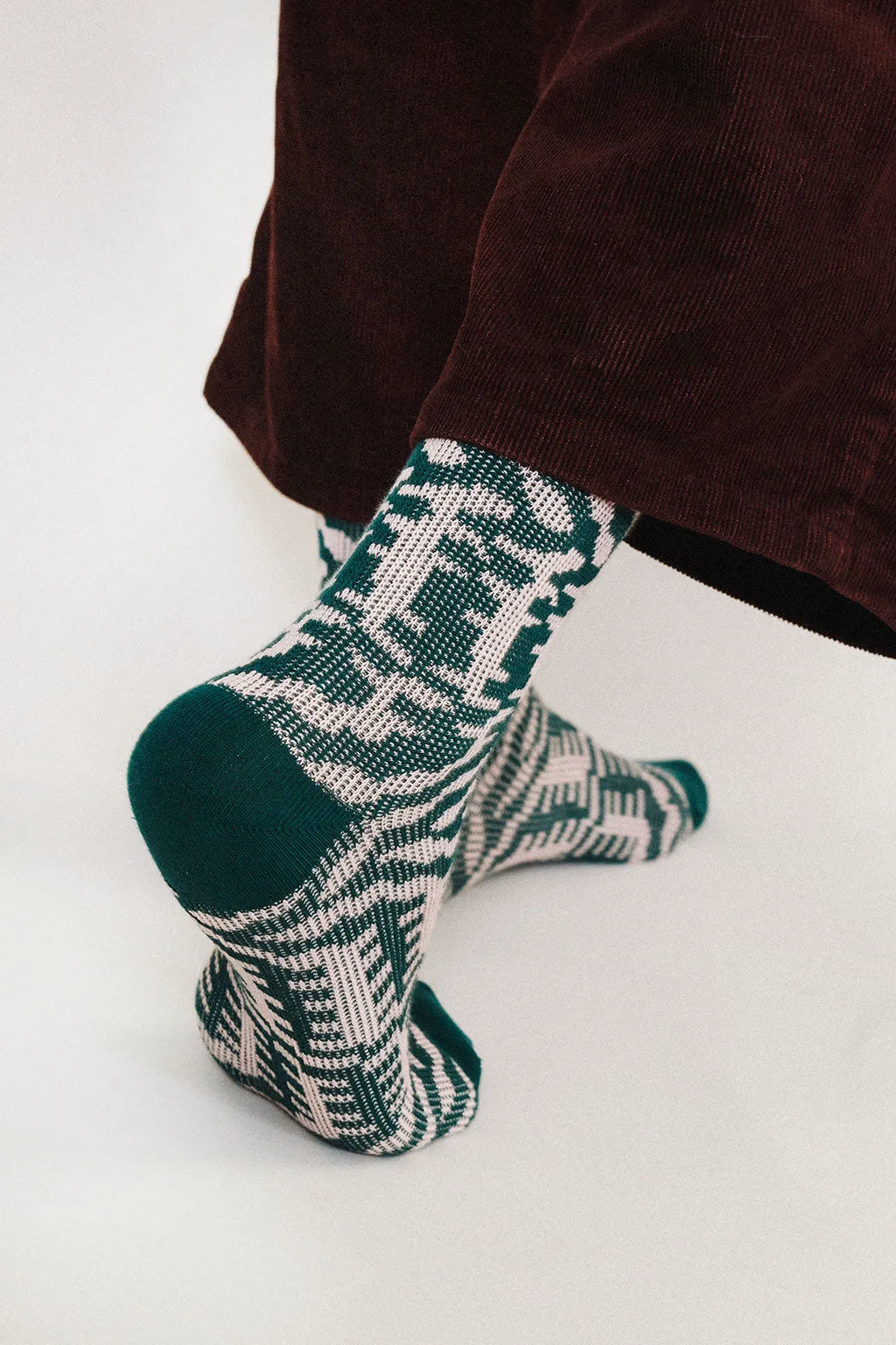 Mixer Knit Dress Crew Sock
