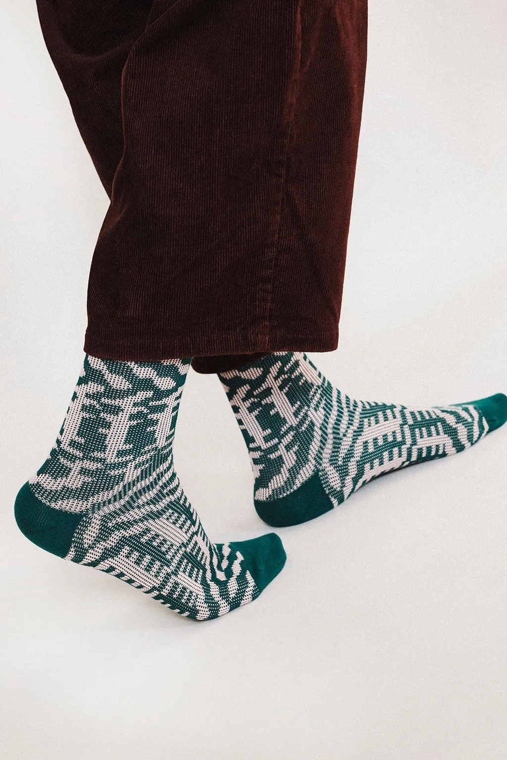 Mixer Knit Dress Crew Sock