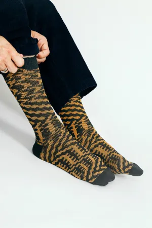 Mixer Knit Dress Crew Sock