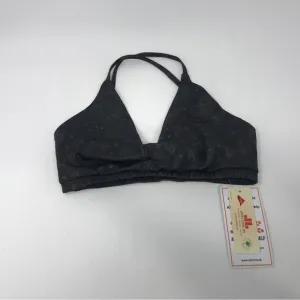 Moon Child Yoga Wear Zenith Bra Top, Women's Size XS or 4-6 - Black/Grey