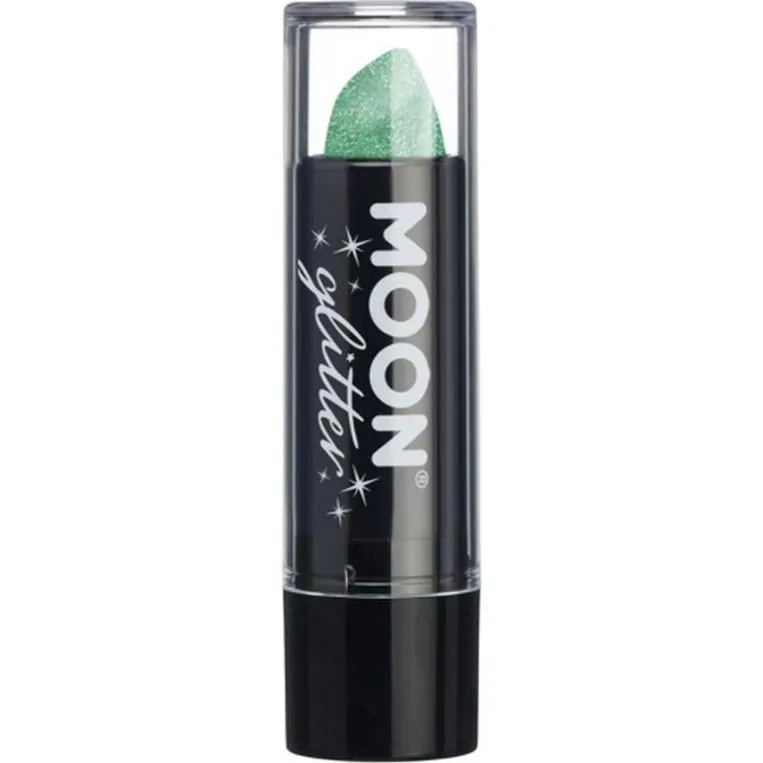 Moon Glitter Iridescent Glitter Lipstick, Green