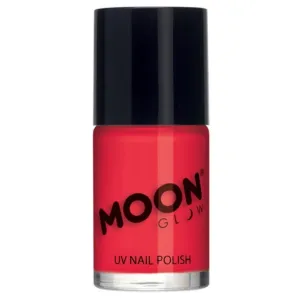 Moon Glow Intense Neon Uv Nail Polish, Neon Red