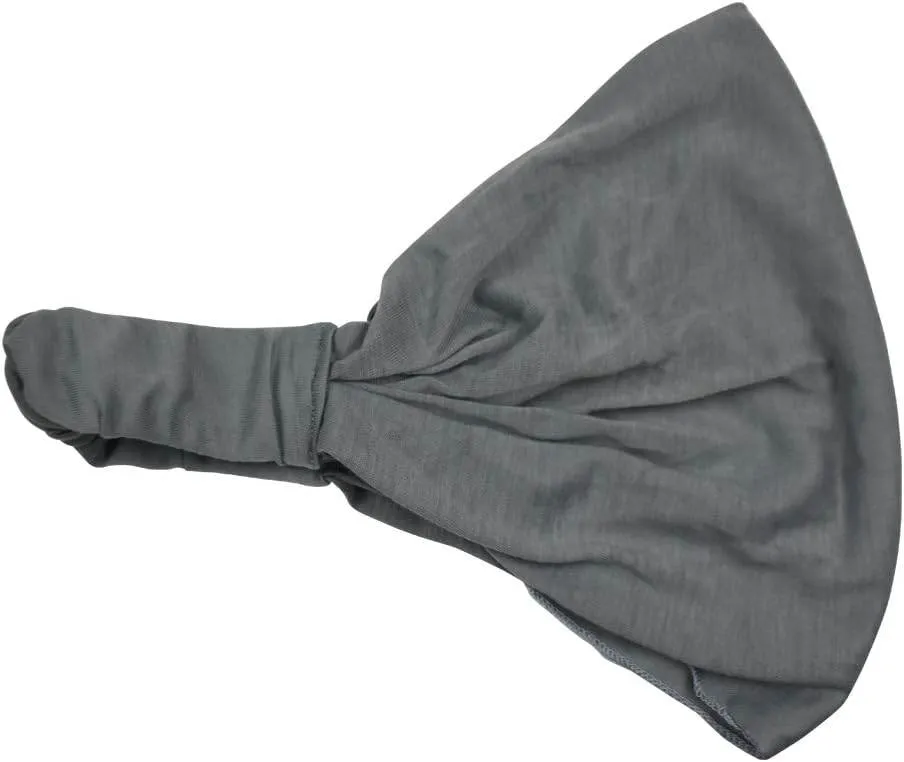 Motique Accessories Wide Cotton Head Band Solid Boho Yoga Style Soft Hairband