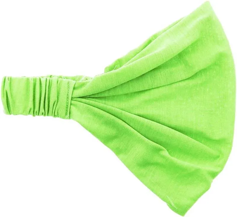Motique Accessories Wide Cotton Head Band Solid Boho Yoga Style Soft Hairband