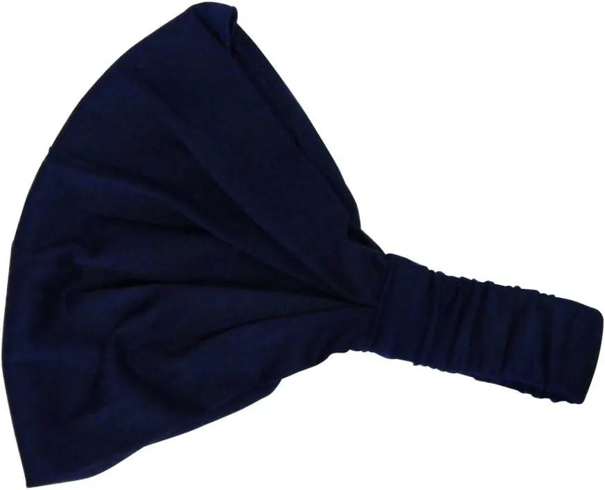 Motique Accessories Wide Cotton Head Band Solid Boho Yoga Style Soft Hairband