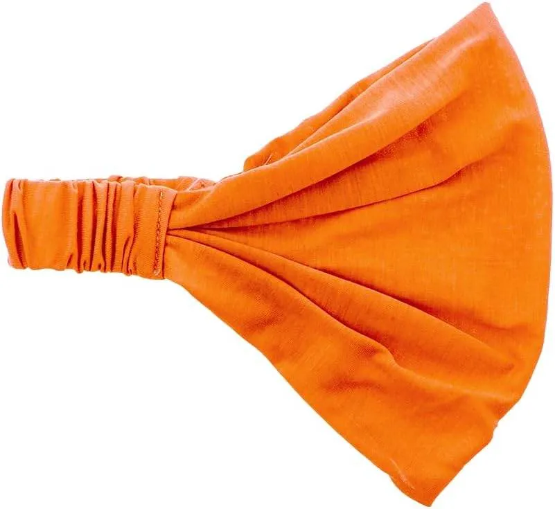 Motique Accessories Wide Cotton Head Band Solid Boho Yoga Style Soft Hairband